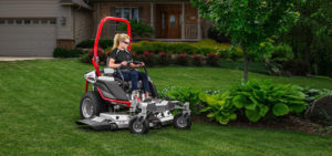 Zero turn mowers are great for mowing around obstacles